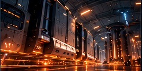 Futurisztikus energiatermelő létesítmény